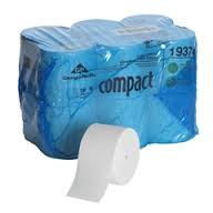 TOILET TISSUE-#19374 COMPACT CORELESS 1-PLY 3000 SHEETS/18 