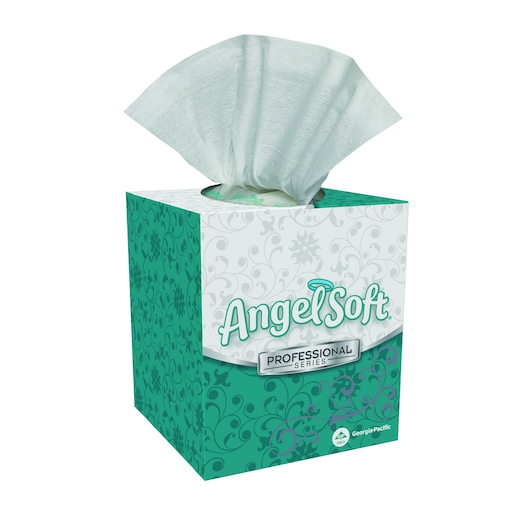 TISSUE-46580 ANGEL SOFT FACIAL 
2-PLY 36 BOXES OF 96 SHEETS/CS 
CUBE BOX