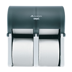 DISPENSER-#56744 COMPACT TOILET TISSUE QUAD SMOKED