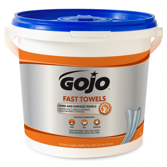 GO-JO #6298 FAST WIPES HD  (130/PAIL)