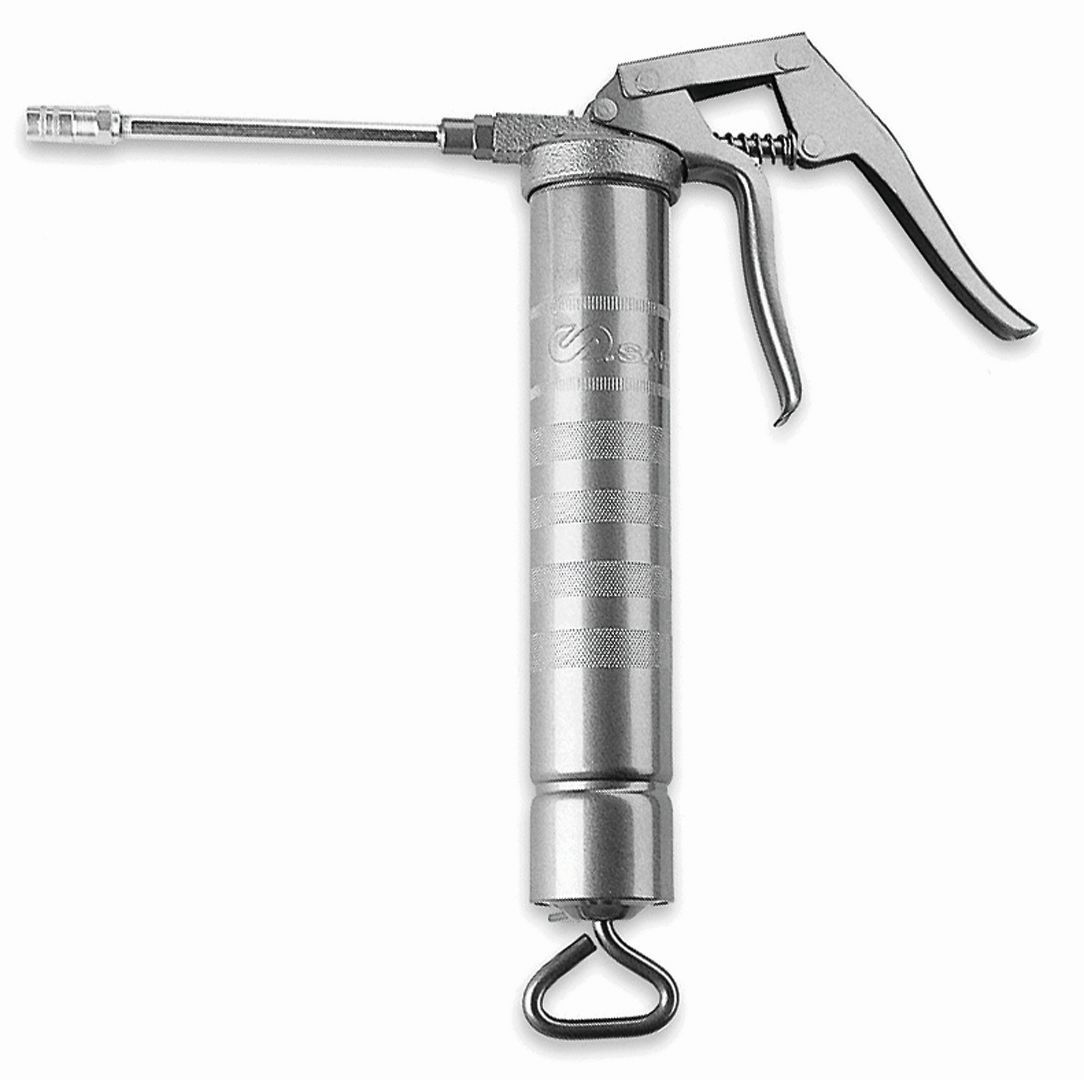 SAMSON 1221 HEAVY DUTY HIGH
PRESSURE GREASE GUN.  PISTON
GRIP W/FLEX HOSE