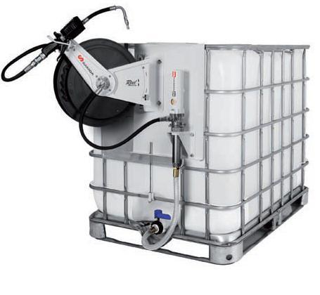 SAMSON 454 699 3:1 OIL PUMP
IBC PACKAGE WITH HOSE REEL.
SIDE MOUNTED. (Tote not 
included)