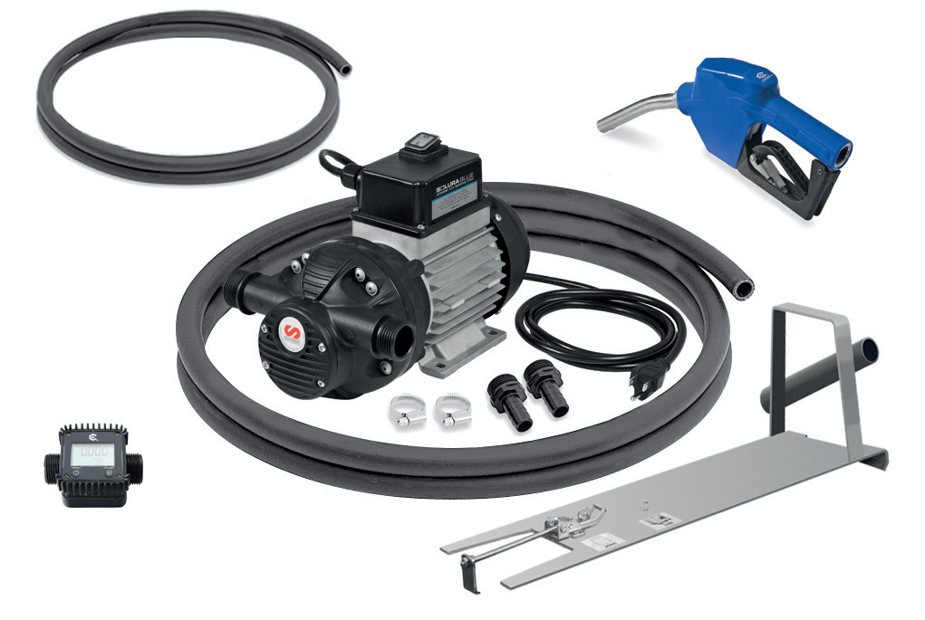 330 GALLON DEF TOTE SYSTEM 
WITH SAMSON 560304E ELECTRIC 
PUMP.  10&#39; POWER CORD AND 20&#39; 
OUTLET HOSE WITH METER AND 
STAINLESS  STEEL CONTROL 
HANDLE. RSV COUPLER 910 311. 