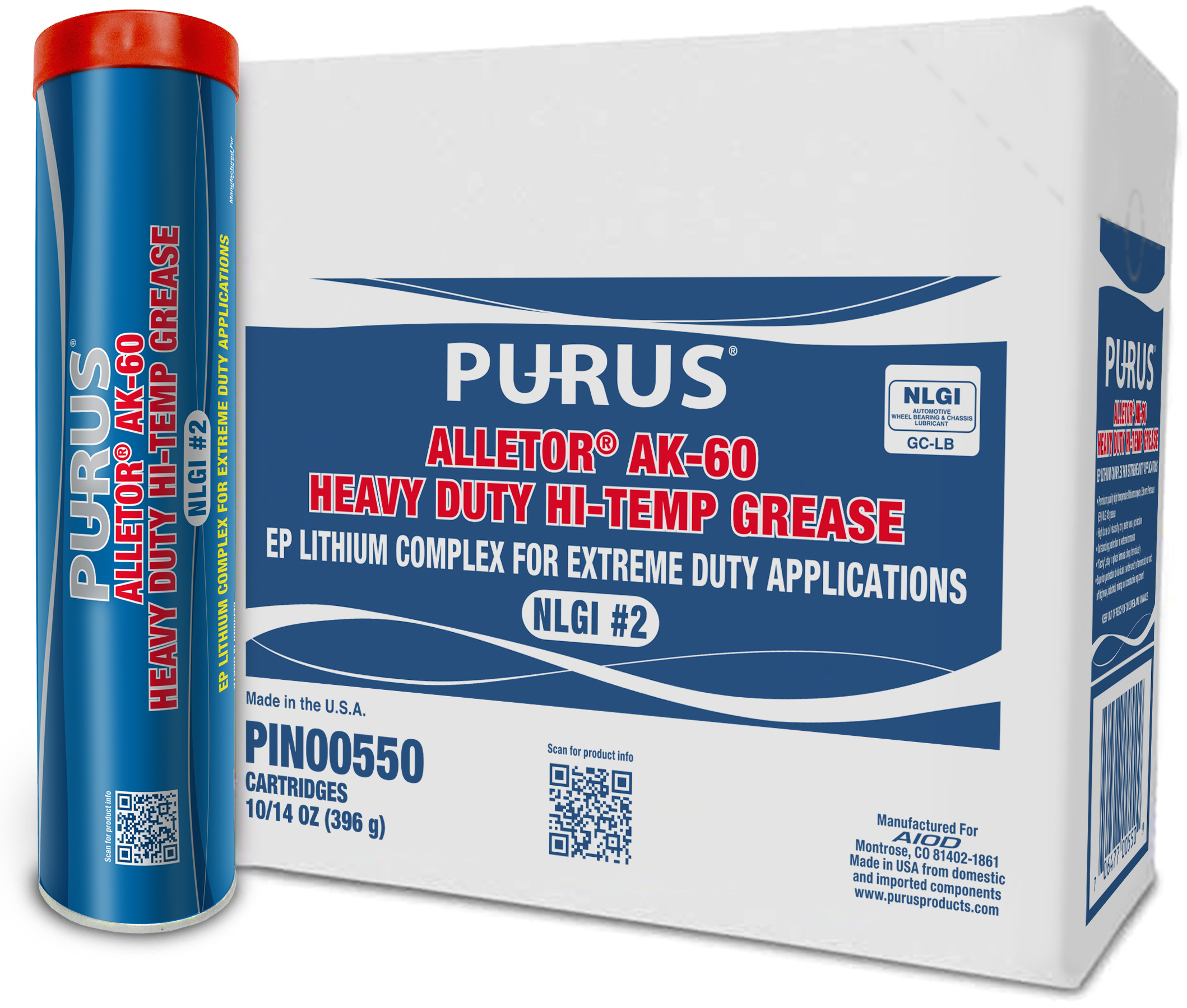 GREASE-PURUS ALLETOR AK-60 HI-TEMP EP2 10/14OZ PIN00550