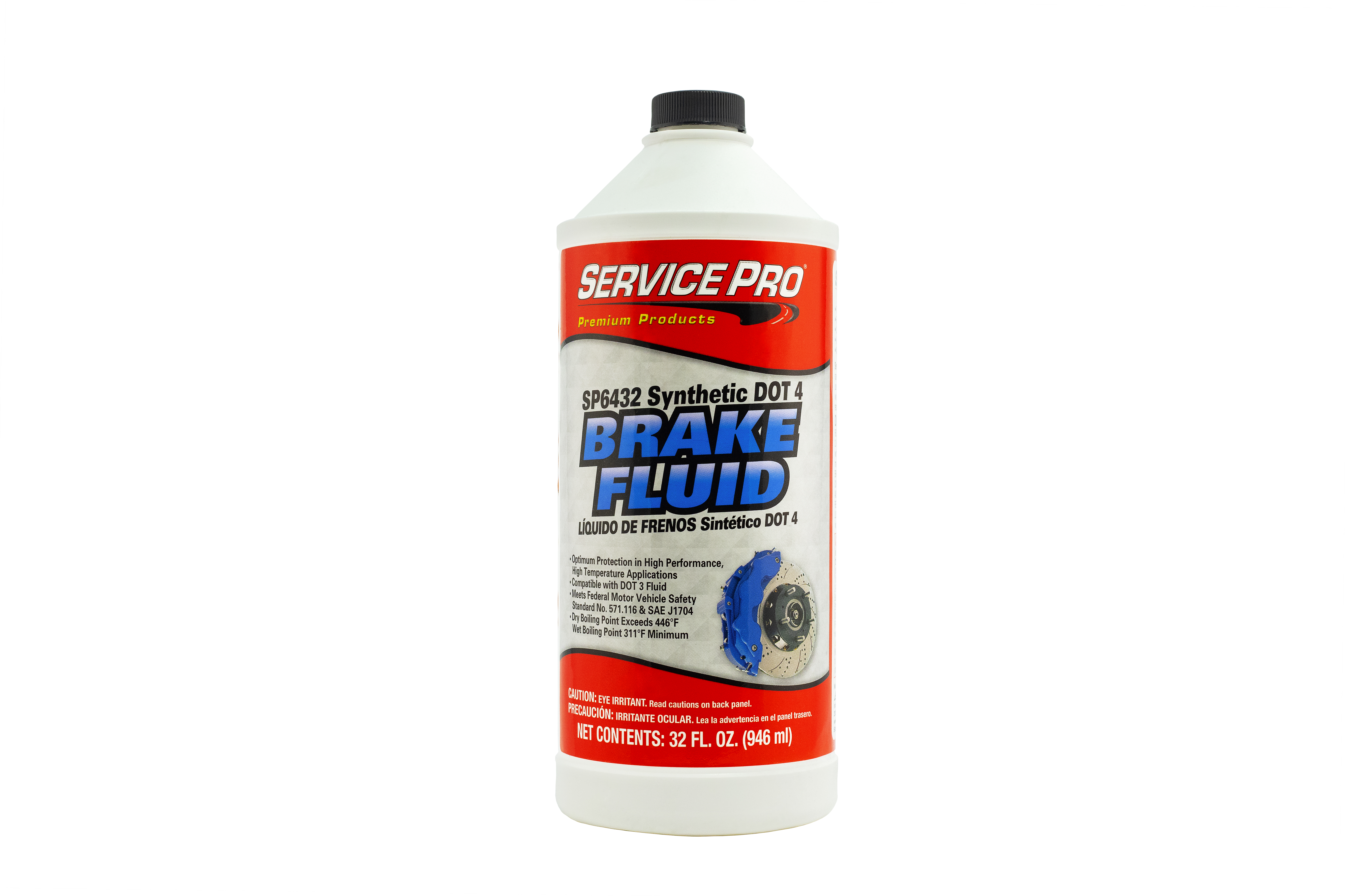 SERVICE PRO BRAKE FLUID DOT 4 SYNTHETIC (12X32OZ)