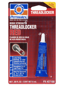 PERMATEX-#27100 RED HIGH
STRENGTH THREADLOCKER 6ML