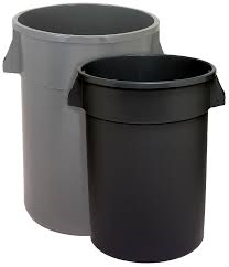 WASTE RECEPTACLE-#44TUFF 44 GALLON BLACK