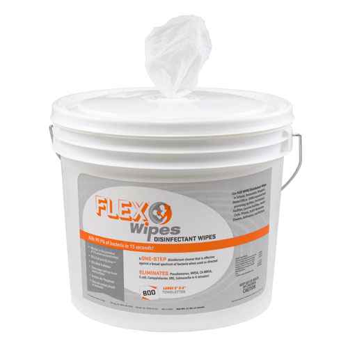 WIPES-#10800 FLEXWIPES
DISINFECTANT (2 BUCKETS OF 800
WIPES/CASE)