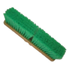 BRUSH-TRUCK WASH 14&quot; GREEN  FLAGGED FIBER #181214