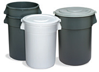 WASTE RECEPTACLE-#2000 GREY (20GAL) PLASTIC