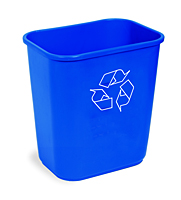 WASTE RECEPTACLE-#2818-1 BLUE
RECYCLE (28 1/8QT) PLASTIC