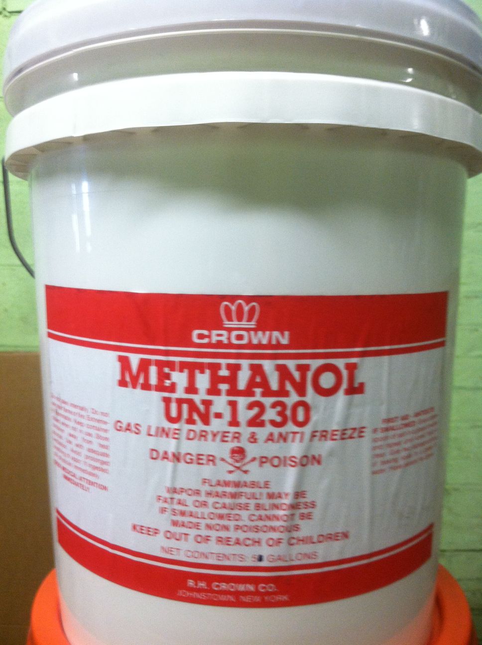 UN1230, METHANOL,3, PGII METHANOL GAS LINE DRYER (5GAL)