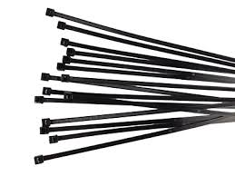 CABLE TIES-#CBB-8 BLACK 8&quot; 100/PACK